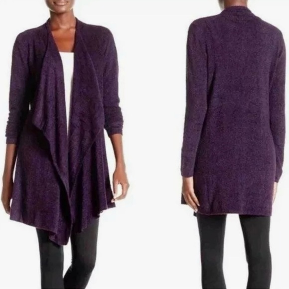 Barefoot Dreams Sweaters - Barefoot Dreams Bamboo Chic Lite “Calypso” Wrap Cardigan with waterfall front